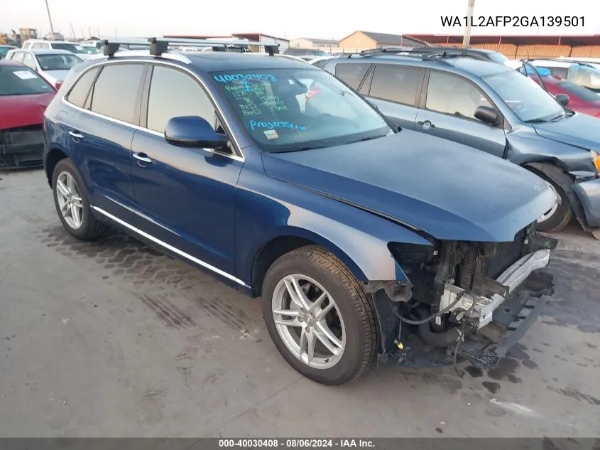 2016 Audi Q5 2.0T Premium VIN: WA1L2AFP2GA139501 Lot: 40030408