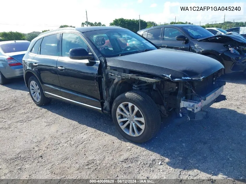 2016 Audi Q5 2.0T Premium VIN: WA1C2AFP1GA045240 Lot: 40088628