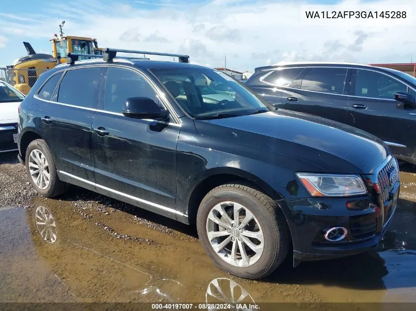 2016 Audi Q5 2.0T Premium VIN: WA1L2AFP3GA145288 Lot: 40197007