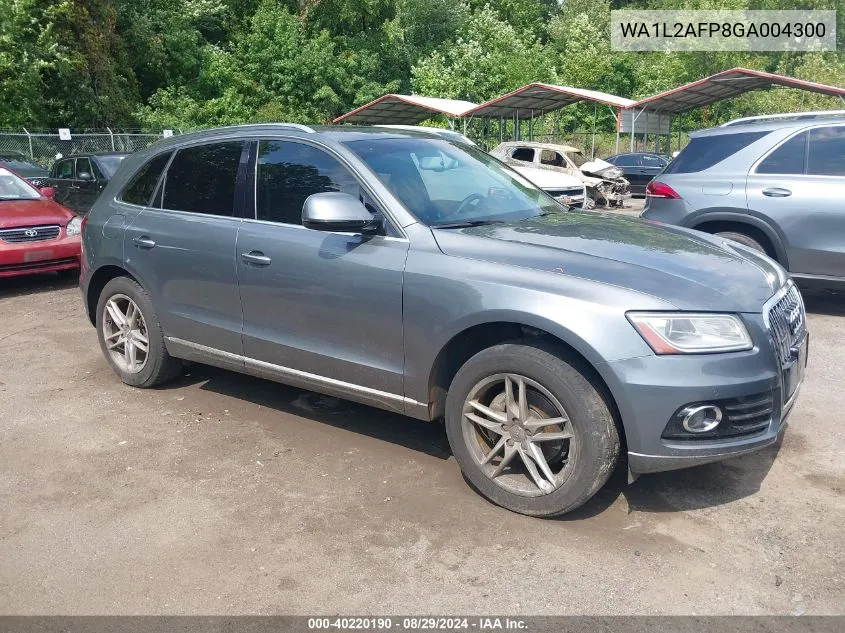 2016 Audi Q5 2.0T Premium VIN: WA1L2AFP8GA004300 Lot: 40220190