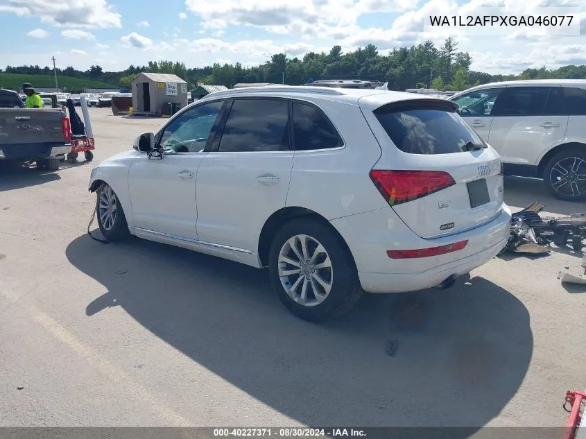 2016 Audi Q5 2.0T Premium VIN: WA1L2AFPXGA046077 Lot: 40227371