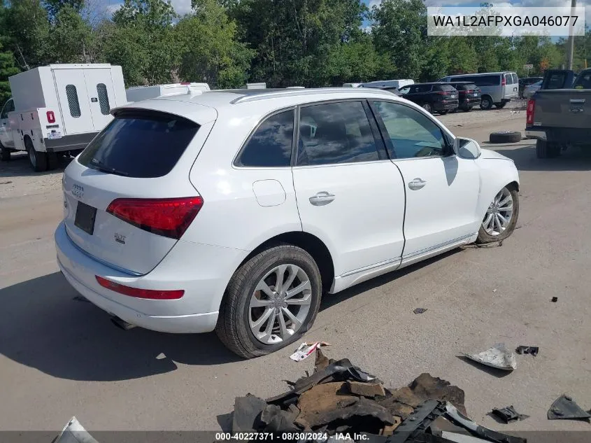 2016 Audi Q5 2.0T Premium VIN: WA1L2AFPXGA046077 Lot: 40227371