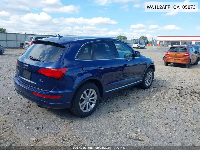 2016 Audi Q5 2.0T Premium VIN: WA1L2AFP1GA105873 Lot: 40261898