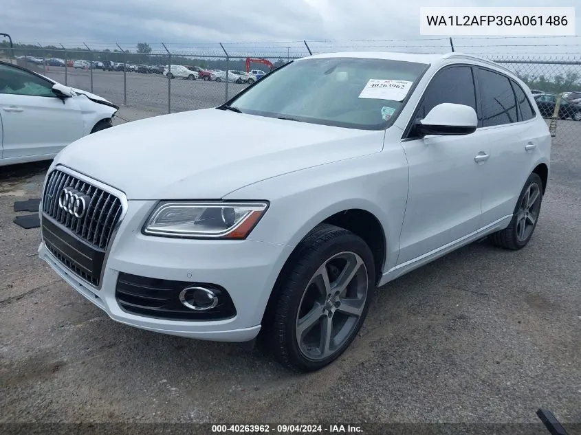 2016 Audi Q5 2.0T Premium VIN: WA1L2AFP3GA061486 Lot: 40263962