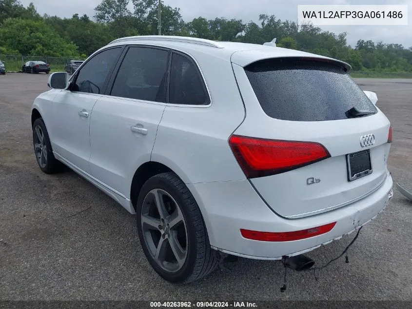 2016 Audi Q5 2.0T Premium VIN: WA1L2AFP3GA061486 Lot: 40263962