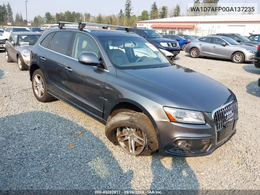 2016 Audi Q5 3.0T Premium Plus VIN: WA1D7AFP0GA137235 Lot: 40282817