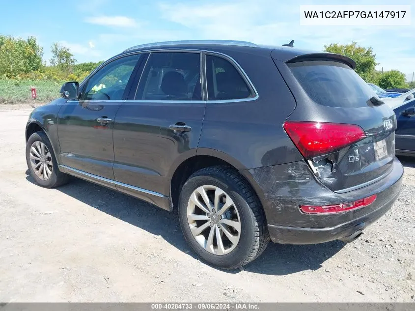 2016 Audi Q5 2.0T Premium VIN: WA1C2AFP7GA147917 Lot: 40284733