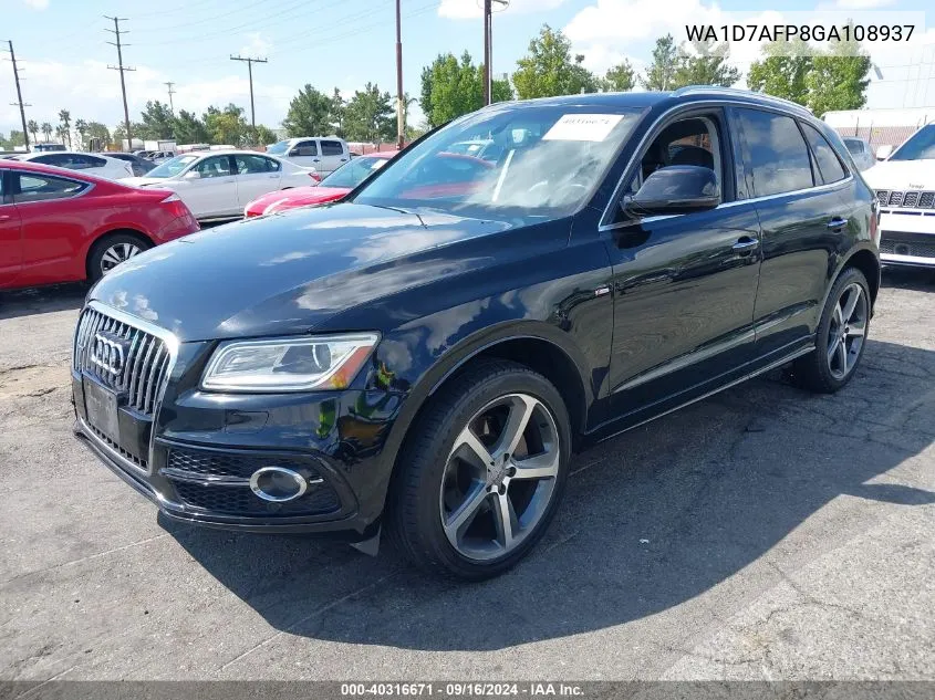 2016 Audi Q5 3.0T Premium Plus VIN: WA1D7AFP8GA108937 Lot: 40316671