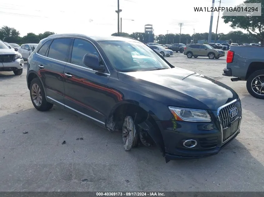 2016 Audi Q5 Premium Plus VIN: WA1L2AFP1GA014294 Lot: 40369173