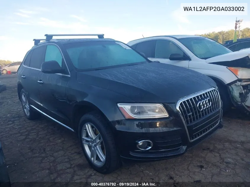 2016 Audi Q5 2.0T Premium VIN: WA1L2AFP2GA033002 Lot: 40376792