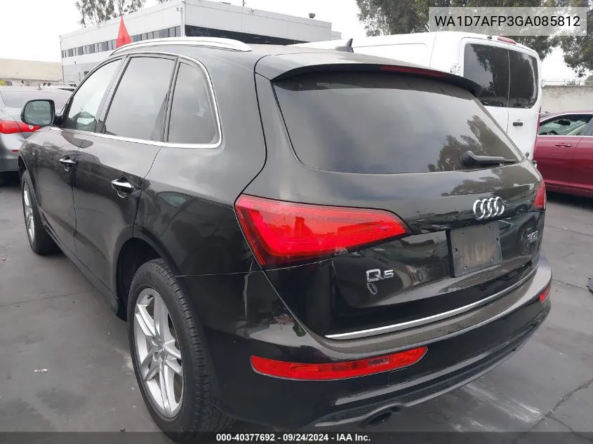 2016 Audi Q5 3.0T Premium Plus VIN: WA1D7AFP3GA085812 Lot: 40377692