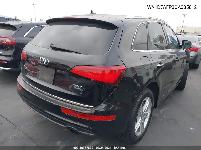 2016 Audi Q5 3.0T Premium Plus VIN: WA1D7AFP3GA085812 Lot: 40377692