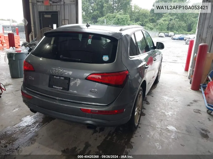 2016 Audi Q5 2.0T Premium VIN: WA1L2AFP1GA053421 Lot: 40420268