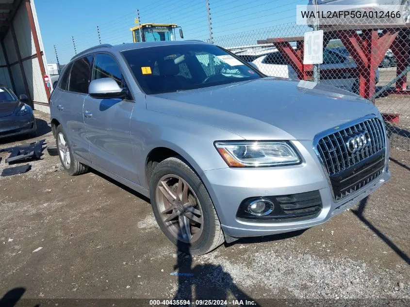 2016 Audi Q5 2.0T Premium VIN: WA1L2AFP5GA012466 Lot: 40435594