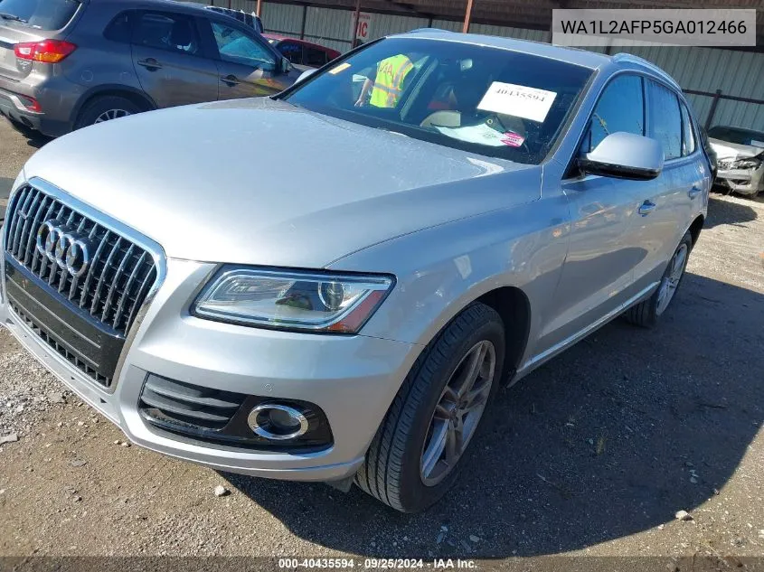 2016 Audi Q5 2.0T Premium VIN: WA1L2AFP5GA012466 Lot: 40435594