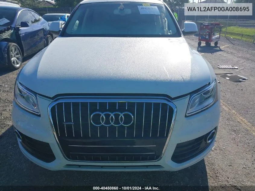 2016 Audi Q5 Premium Plus VIN: WA1L2AFP0GA008695 Lot: 40450860