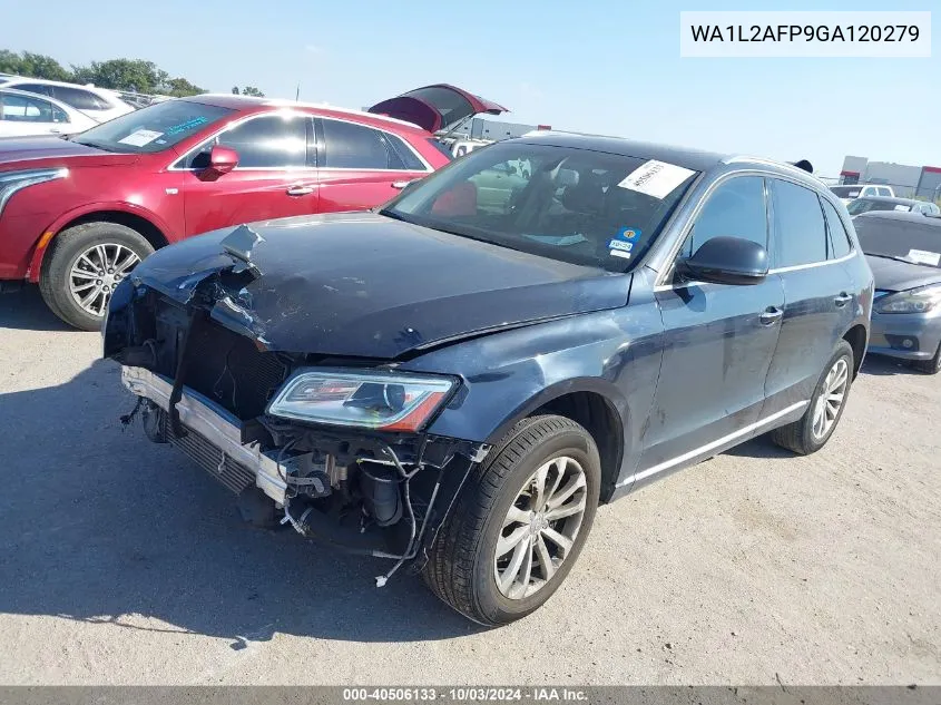 2016 Audi Q5 2.0T Premium VIN: WA1L2AFP9GA120279 Lot: 40506133