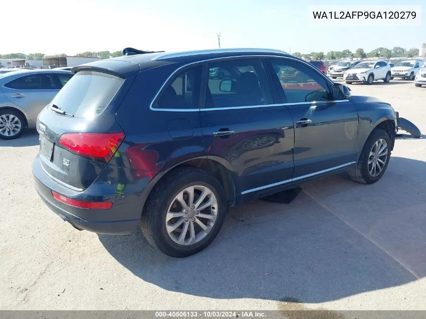 2016 Audi Q5 2.0T Premium VIN: WA1L2AFP9GA120279 Lot: 40506133