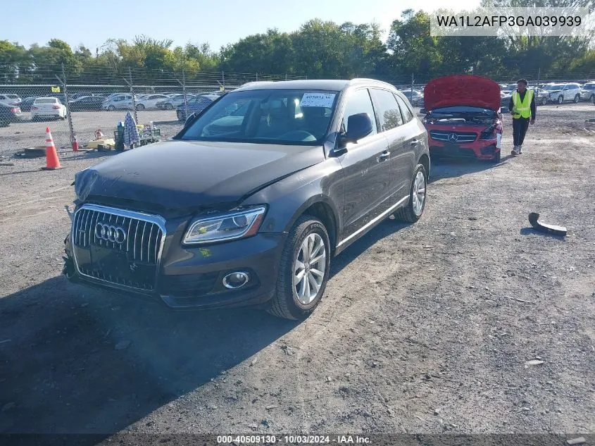 2016 Audi Q5 2.0T Premium VIN: WA1L2AFP3GA039939 Lot: 40509130