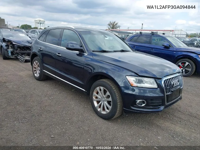 2016 Audi Q5 2.0T Premium VIN: WA1L2AFP3GA094844 Lot: 40510770