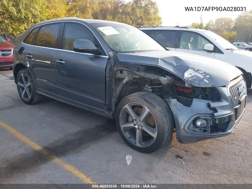 2016 Audi Q5 Premium Plus S-Line VIN: WA1D7AFP9GA028031 Lot: 40553035