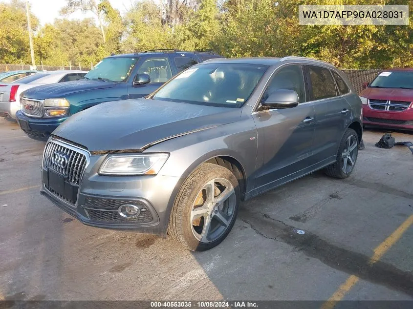 2016 Audi Q5 Premium Plus S-Line VIN: WA1D7AFP9GA028031 Lot: 40553035