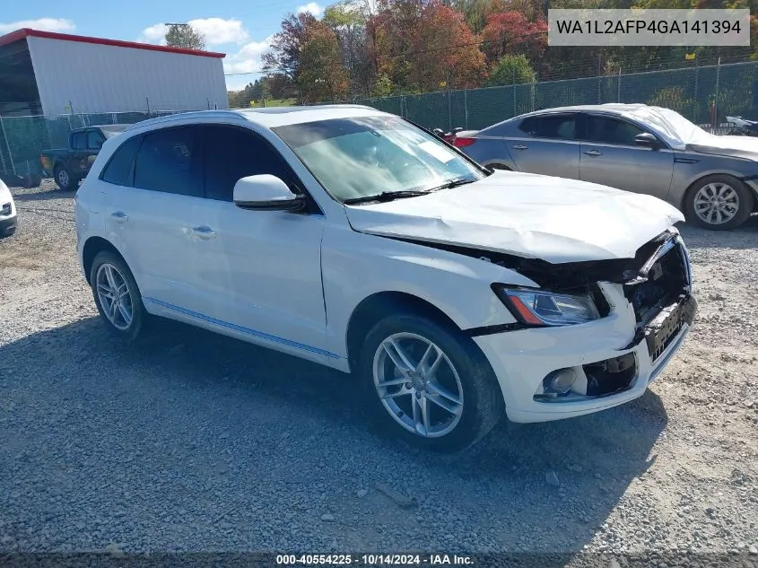 2016 Audi Q5 2.0T Premium VIN: WA1L2AFP4GA141394 Lot: 40554225