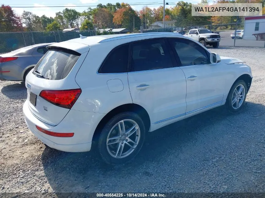 2016 Audi Q5 2.0T Premium VIN: WA1L2AFP4GA141394 Lot: 40554225