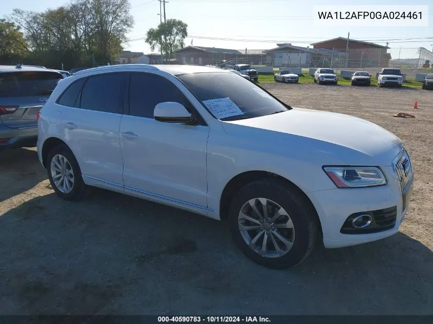 2016 Audi Q5 2.0T Premium VIN: WA1L2AFP0GA024461 Lot: 40590783