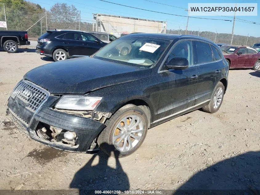 2016 Audi Q5 2.0T Premium VIN: WA1C2AFP3GA041657 Lot: 40601250