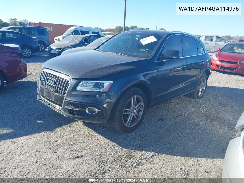 2016 Audi Q5 3.0T Premium Plus VIN: WA1D7AFP4GA114976 Lot: 40614541