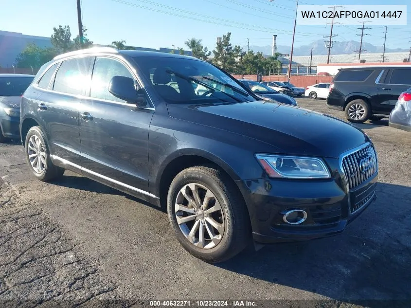 2016 Audi Q5 Premium VIN: WA1C2AFP0GA014447 Lot: 40632271