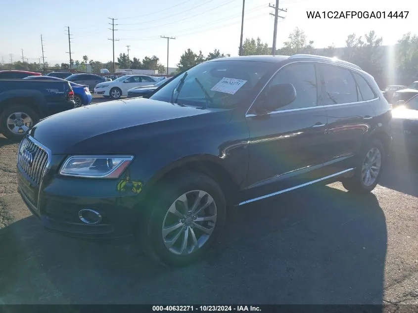 2016 Audi Q5 Premium VIN: WA1C2AFP0GA014447 Lot: 40632271