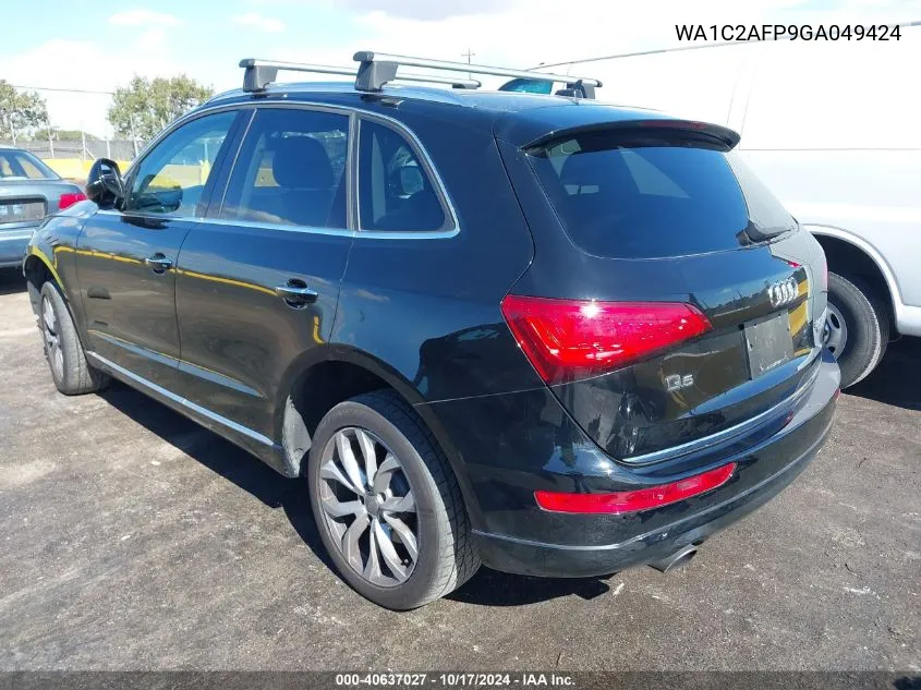 2016 Audi Q5 2.0T Premium VIN: WA1C2AFP9GA049424 Lot: 40637027