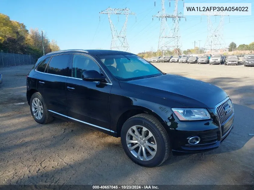 2016 Audi Q5 2.0T Premium VIN: WA1L2AFP3GA054022 Lot: 40657045