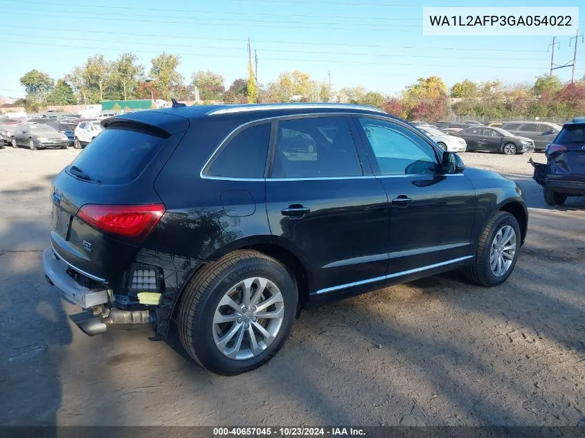 2016 Audi Q5 2.0T Premium VIN: WA1L2AFP3GA054022 Lot: 40657045