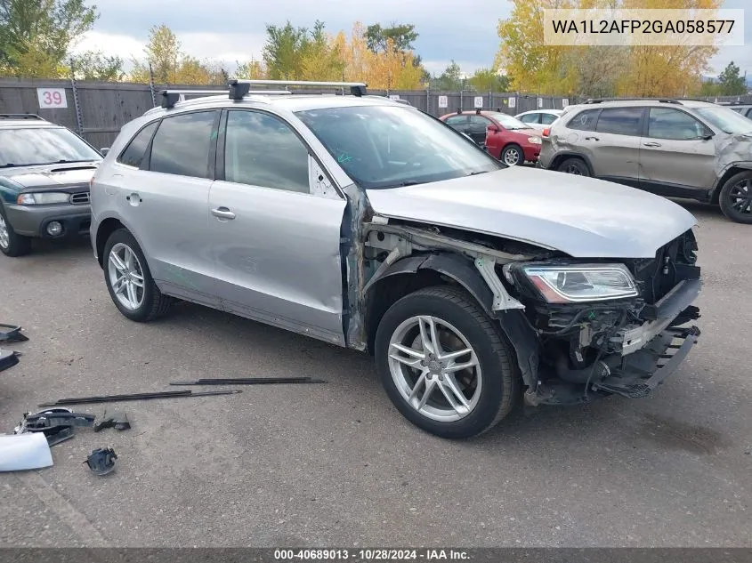 2016 Audi Q5 2.0T Premium VIN: WA1L2AFP2GA058577 Lot: 40689013