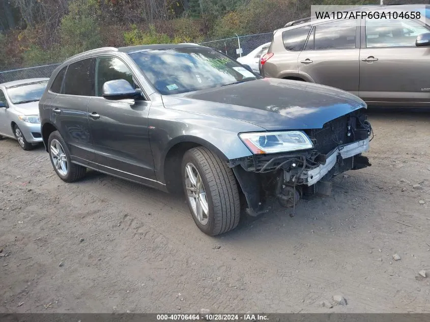 2016 Audi Q5 3.0T Premium Plus VIN: WA1D7AFP6GA104658 Lot: 40706464