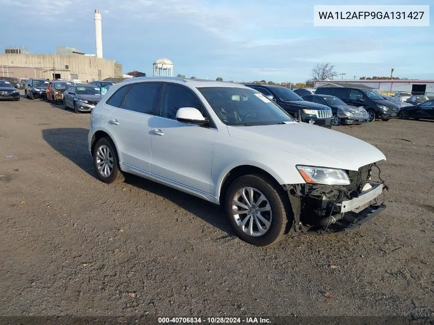 2016 Audi Q5 2.0T Premium VIN: WA1L2AFP9GA131427 Lot: 40706834