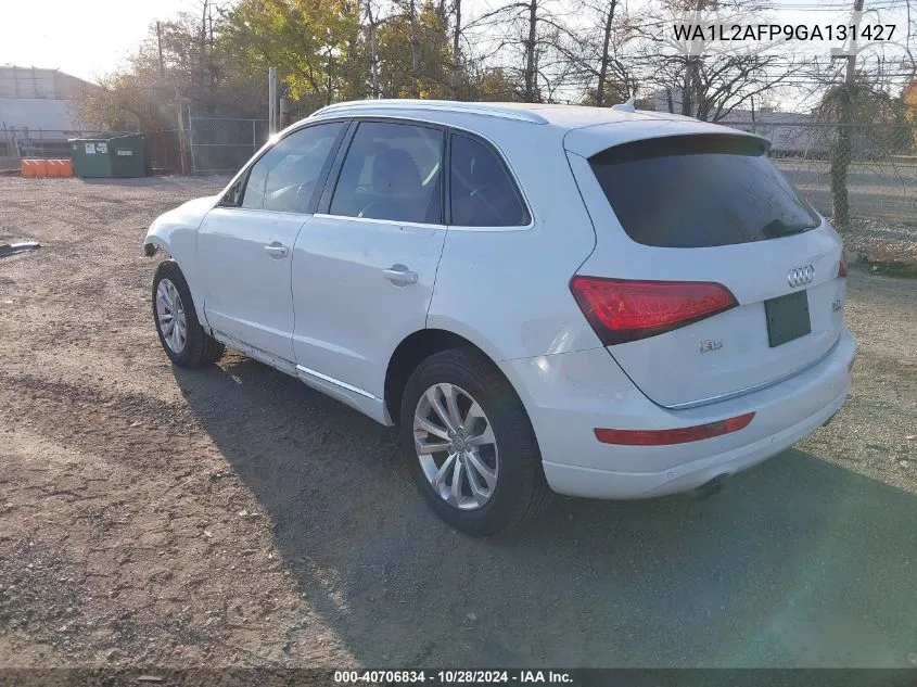 2016 Audi Q5 2.0T Premium VIN: WA1L2AFP9GA131427 Lot: 40706834