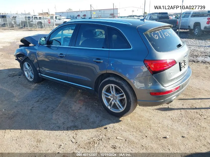 2016 Audi Q5 2.0T Premium VIN: WA1L2AFP1GA027739 Lot: 40712307