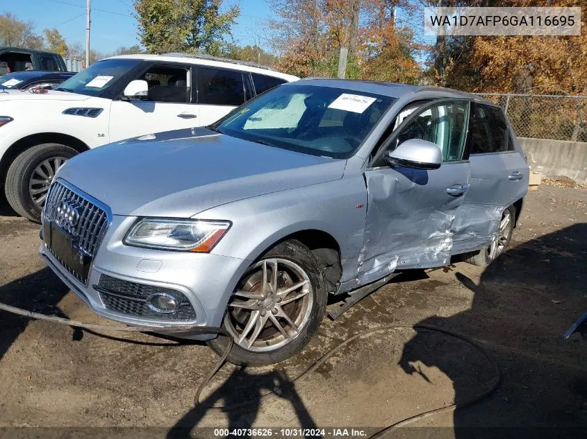 2016 Audi Q5 3.0T Premium Plus VIN: WA1D7AFP6GA116695 Lot: 40736626