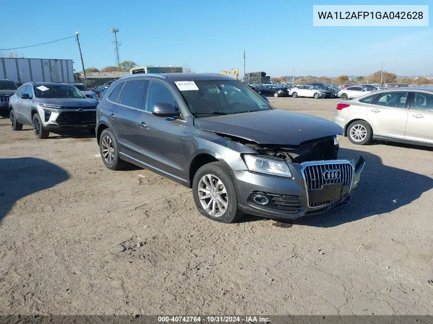 2016 Audi Q5 2.0T Premium VIN: WA1L2AFP1GA042628 Lot: 40742764