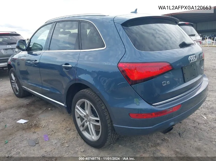 2016 Audi Q5 2.0T Premium VIN: WA1L2AFPXGA120663 Lot: 40749776