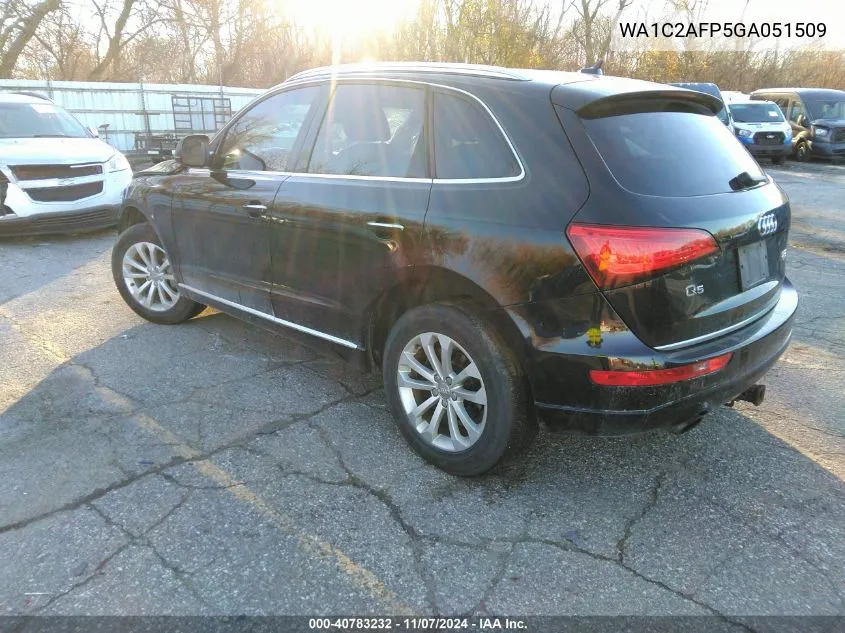 2016 Audi Q5 2.0T Premium VIN: WA1C2AFP5GA051509 Lot: 40783232