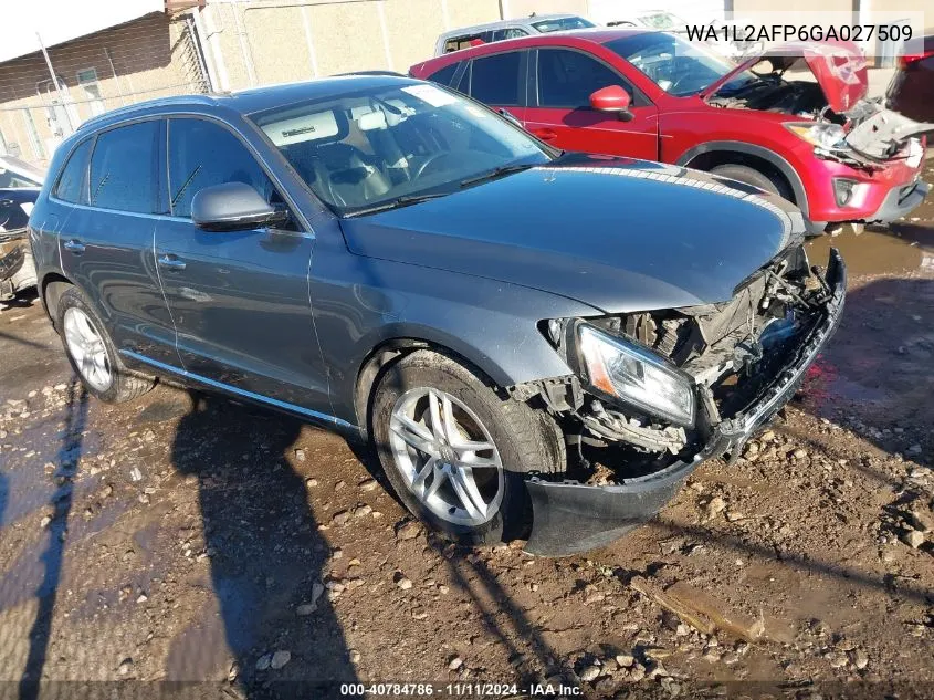 2016 Audi Q5 2.0T Premium VIN: WA1L2AFP6GA027509 Lot: 40784786