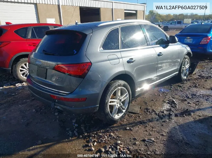 2016 Audi Q5 2.0T Premium VIN: WA1L2AFP6GA027509 Lot: 40784786