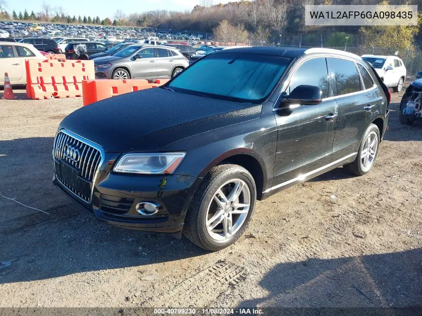 2016 Audi Q5 2.0T Premium VIN: WA1L2AFP6GA098435 Lot: 40799230