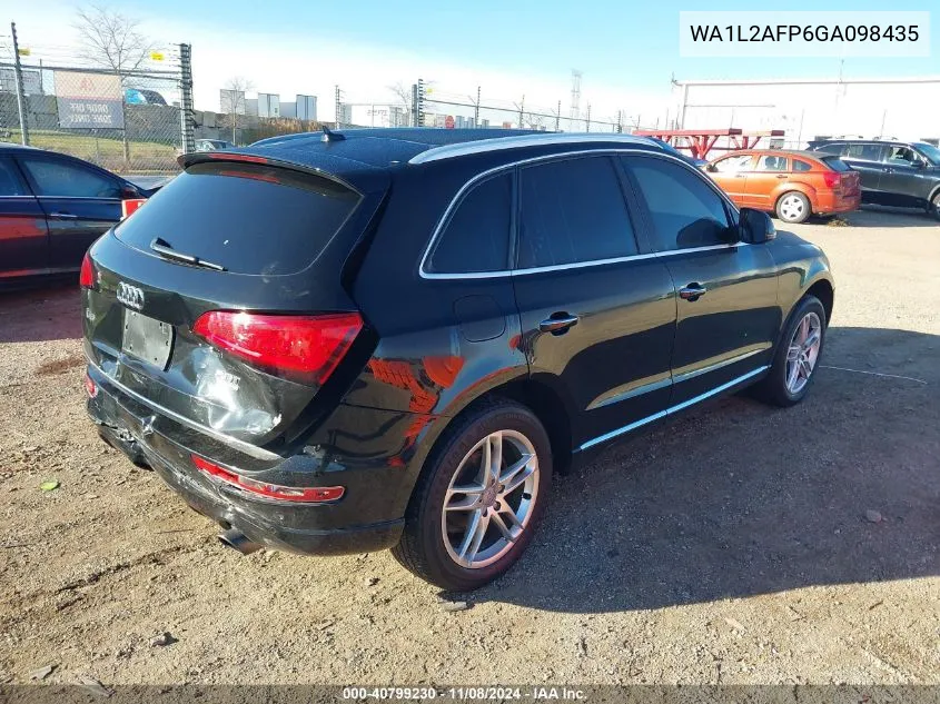 2016 Audi Q5 2.0T Premium VIN: WA1L2AFP6GA098435 Lot: 40799230