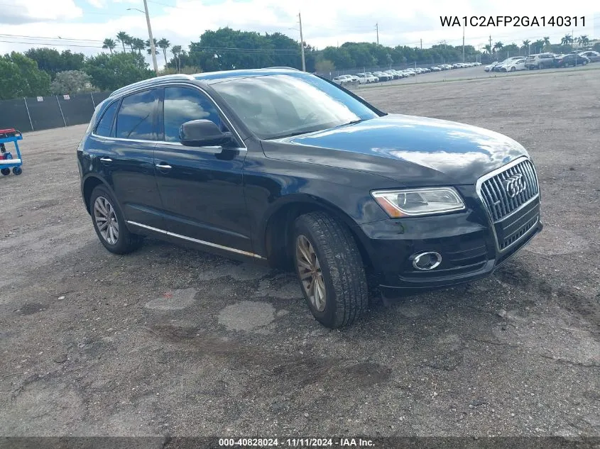 2016 Audi Q5 2.0T Premium VIN: WA1C2AFP2GA140311 Lot: 40828024